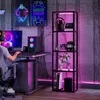 RGB Stehlampe mit Glasregalen, 4-Ebenen-LED-Stehleuchte mit Produktbild-Vorschau 8