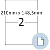 HERMA 8402, Weiß, Selbstklebendes Druckeretikett, Produktbild-Vorschau 3