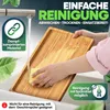 Massives Bambus Schneidebrett mit Saftrille, Produktbild-Vorschau 14