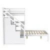 Hochbett mit Schreibtisch, Stauraum und LED-Beleuchtung, Produktbild-Vorschau 8