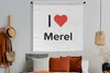 MuchoWow® Wandteppich Wandbehang Ich liebe - Merel - Produktbild-Vorschau 4