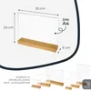 Tischaufsteller mit Holzfuß aus Acryl im Querformat von HMF in DIN A4 Produktbild-Vorschau