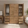 Szafa 80 cm Dąb Wotan Garderoba Modułowa Bezuchwytowa Podgląd zdjęcia produktu 5