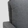 HOMLA Fotel LINDE ogrodowy z ottomanem szary 73x70x81 cm Podgląd zdjęcia produktu 5