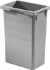 A light gray trash can insert is shown against a white background. Voir les images du produit