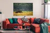 MuchoWow® Poster Nashörner - Gras - Bäume 120x80 cm - Produktbild-Vorschau 2
