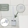 Klobürste Silikon weiß 4x Set Wandmontage Silikon Produktbild-Vorschau 4