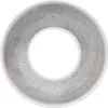 A close-up, studio shot of a gray, circular candle holder with a speckled texture. Voir les images du produit