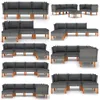 vidaXL Gartensofa Poly Rattan und Eukalyptus Massivholz -  Produktbild-Vorschau 8