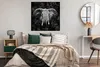 MuchoWow® Poster Elefant - Tiere - Rauchen - Schwarz - Weiß Produktbild-Vorschau 4