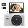 Digitální kamera ZELURXX 4K s 64MP a 18x zoomem, Náhled obrázku produktu 1