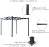 Outsunny Pergola autoportante Style Contemporain - Toit Voir les images du produit 8