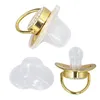 Tétine bébé bambin portable exquise couronne d'or lettres Voir les images du produit 7