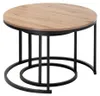CALICOSY - Lot de 2 Tables Basses Gigognes Rondes L70 cm - Voir les images du produit 8