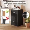COSTWAY Szafka nocna ze stacją ładującą, szafka nocna z 3 Podgląd zdjęcia produktu 6