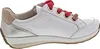 A side view of a white sneaker with red laces. Produktbild-Vorschau