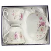 Zestaw Filiżanek Z Talerzykami Na Prezent 250 Ml Porcelana Podgląd zdjęcia produktu 7