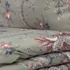 HOMLA Pościel CLARAS z mikrofibry szara w liście i kwiaty Podgląd zdjęcia produktu 7
