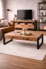 Couchtisch Britt 120cm mit Schubladen aus Mangoholz - Produktbild-Vorschau 2