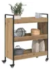 vidaXL Küchentrolley Artisan-Eiche 70 x 30 x 82 cm Produktbild-Vorschau 2