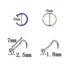 1 Set Nasenring, glänzend, exquisit, einfach, langlebig, Produktbild-Vorschau 8