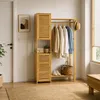 Relaxdays, stojan na oblečenie, bambus, 2 skrinky, vešiak Náhľad obrázku produktu 6