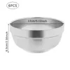 sada 6 kusů dvojitých misek z nerezové oceli 13 cm Misky na Náhled obrázku produktu 2