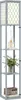 HOMCOM Stehlampe Wohnzimmer Dimmbar Stehleuchte mit Regal, Produktbild-Vorschau 1
