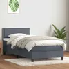 Boxspringbett mit Matratze Dunkelgrau 90x220 cm Samt Produktbild-Vorschau 2