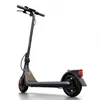 A studio shot of a black electric scooter against a white background. Voir les images du produit