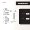 DOMINO Türgriff Drückergarnitur BB-Buntbart Set | Produktbild-Vorschau 4