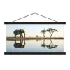 MuchoWow® Textilposter Elefant - Wasser - Bäume - Tiere - Produktbild-Vorschau 1