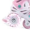 Kinder-Rollschuh-Set Cariboo Ballerina + pinke Schützer - Produktbild-Vorschau 2