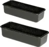 Two black loaf pans are shown against a white background. Anteprima dell’immagine prodotto