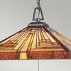 Lampe à suspendre, plafonnier, verre Tiffany métal, D 45,7 Voir les images du produit 7