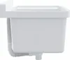 VidaXL Waschbecken Wandmontage 50x35x24 cm Harz weiß Produktbild-Vorschau 5