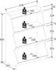 VCM Holzregal stehend | platzsparendes Kinder Regal | Maße: Produktbild-Vorschau 4