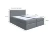 Bett, Boxspringbett, Continentalbett ZENO mit Bonell Produktbild-Vorschau 4