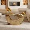 Tribesigns Runde Couchtisch, 2-Tier Couchtisch mit Produktbild-Vorschau 11