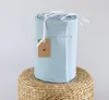 100% HELLBLAU Meerblau Baumwolle 420 x 30 cm BETTUMRANDUNG Produktbild-Vorschau 3