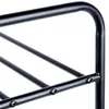 Close-up of the black metal frame of a shoe rack, showing the structure and connection points. Náhled obrázku produktu