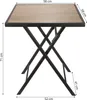 BRUBAKER Gartentisch Bergamo - 58 x 58 cm Balkontisch Produktbild-Vorschau 7