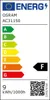An energy efficiency label for a light bulb. Produktbild-Vorschau