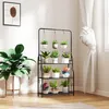 Outsunny 3-úrovňový stojan na rastliny so závesnou tyčou, Náhľad obrázku produktu 6