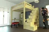 Hochbett in holz 120x200 Alpage mit treppenregal - Honig Produktbild-Vorschau 2