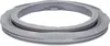 A gray washing machine door seal is shown against a white background. Produktbild-Vorschau