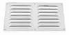 Lüftungsgitter LG 3015 W Lamellengitter Alu Weiß PVD 300 x Produktbild-Vorschau 2