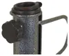Close-up of a metal umbrella stand base with a black knob and a handle. Podgląd zdjęcia produktu