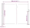 Boční výsuvná markýza hnědá 160x300 cm Náhled obrázku produktu 8