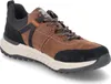 A single brown and black Rieker men's sneaker is shown against a white background. Voir les images du produit